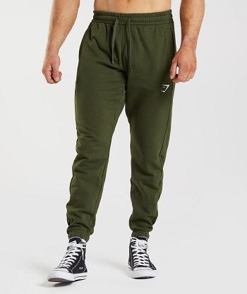 Pantalones Jogger Gymshark Essential Oversized Hombre Verde Oliva | CO 3701VRW